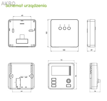 AURATON Draco SET (stara nazwa 3021rt) tygodniowy bezprzewodowy regulator